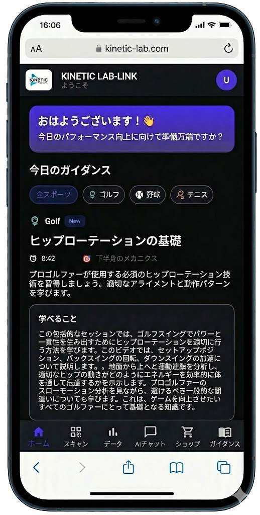 スポーツに応じ処方